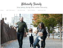 Tablet Screenshot of naturallyfamily.com